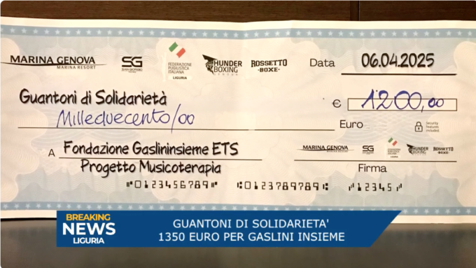 “Guantoni di solidarietà” per Gaslini Insieme