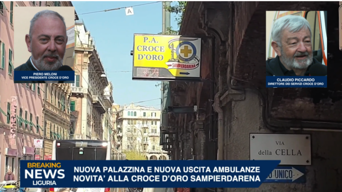 Croce d’Oro Sampierdarena, nuova palazzina e nuova uscita da Via Buranello per le Ambulanze