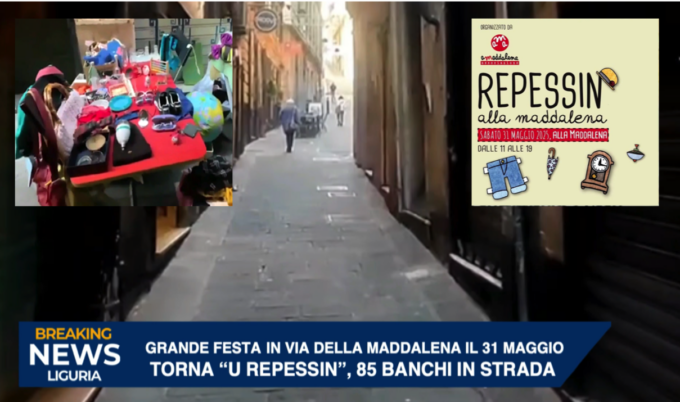 Ed in Via della Maddalena torna “U Repessin”, con 85 banchi di roba usata.
