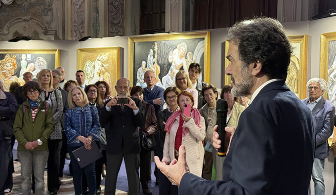Mostra di Giorgio Oikonomoy all’Oratorio San Filippo in Via Lomellini, nell’anno del Giubileo “Dipinti dalla paura alla speranza”.