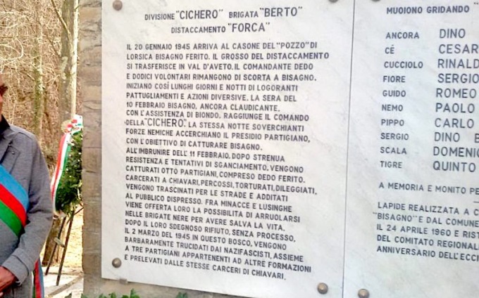 Cerimonia commemorativa in ricordo di 7 Partigiani trucidati dai nazifascisti