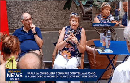 Il punto di Donatella Alfonso sulla Giunta del Comune di Genova dopo 40 giorni dal suo insediamento.