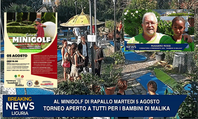 Al Minigolf di Rapallo un torneo aperto a tutti per beneficenza.