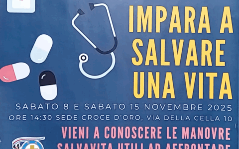 Due nuovi importanti corsi Salvavita organizzati dalla P.A. Croce d’Oro Sampierdarena