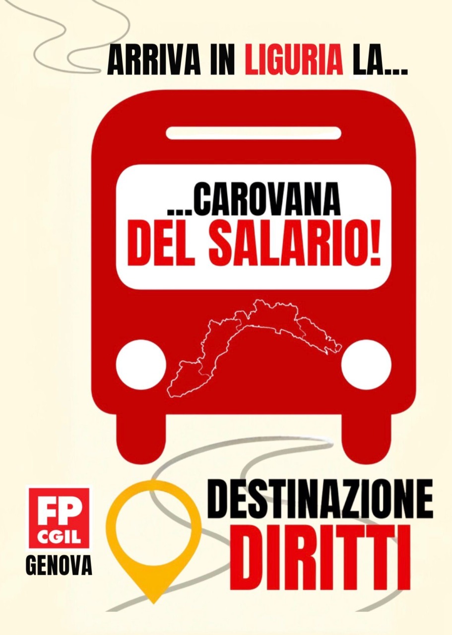 Arriva a Genova la carovana FP Cgil del salario