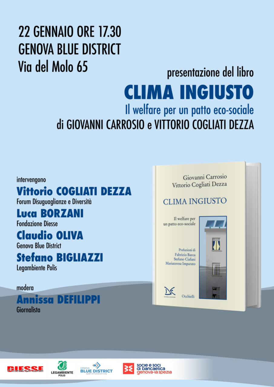 Clima ingiusto, presentazione del libro a Genova.