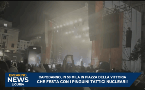 Super Capodanno a Genova con i “Pinguini Tattici Nucleari”. In 50mila in Piazza della Vittoria