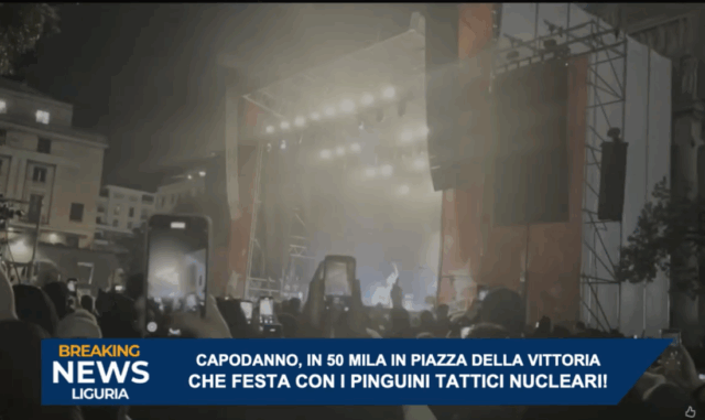 Super Capodanno a Genova con i “Pinguini Tattici Nucleari”. In 50mila in Piazza della Vittoria