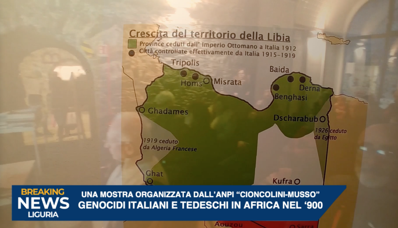 Importante e cruda mostra sul tema ”Genocidi italiani e tedeschi in Africa nel secolo scorso”.