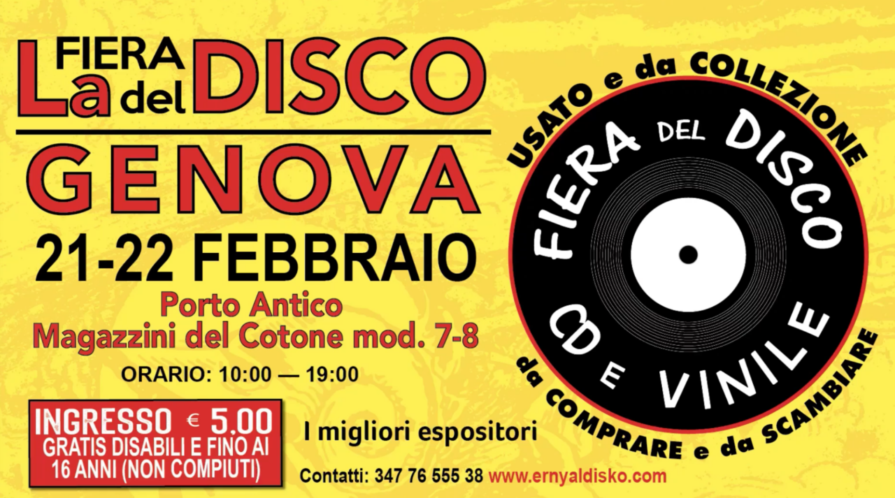 Torna a Genova la “Fiera del Disco”