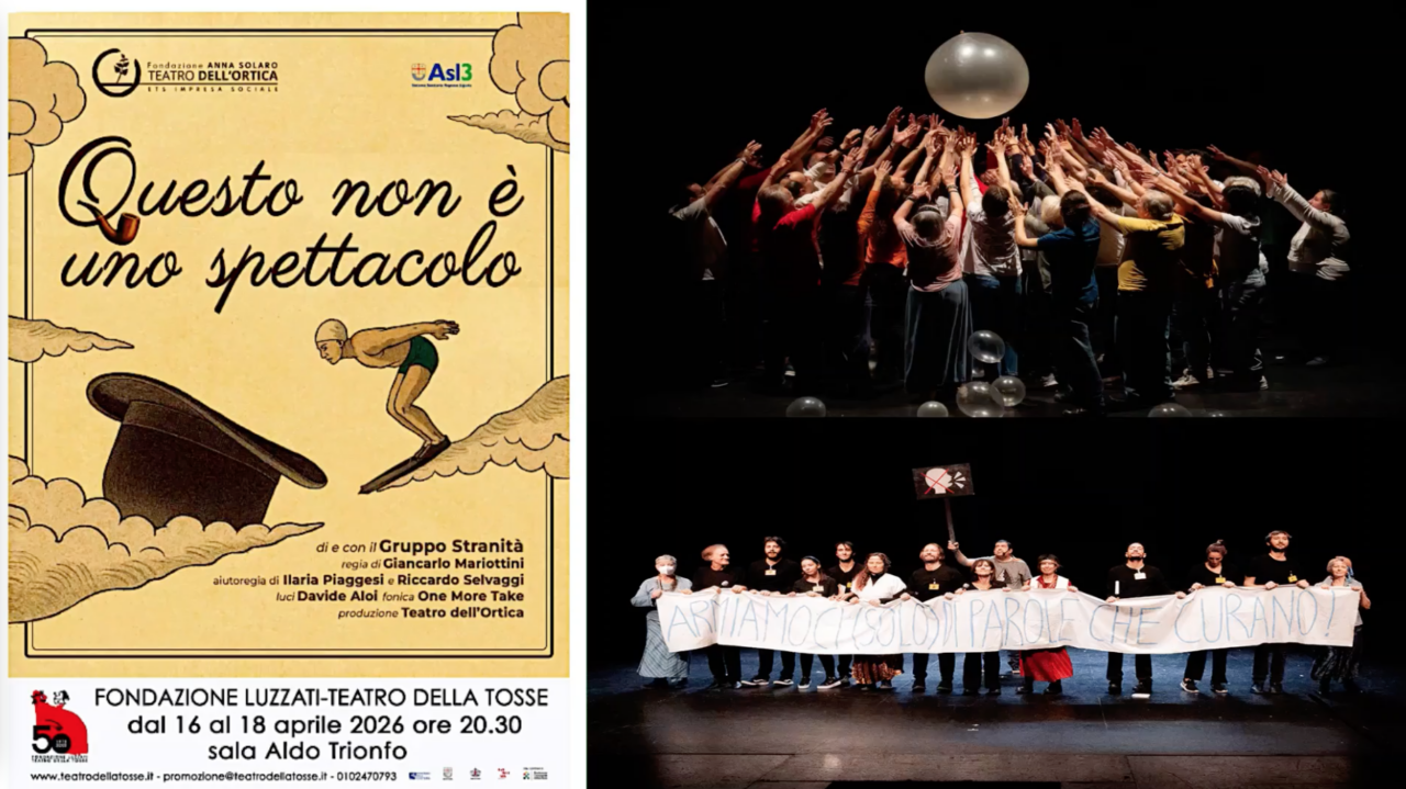 “Non è uno spettacolo”, il Gruppo Stranità in scena al Teatro della Tosse.
