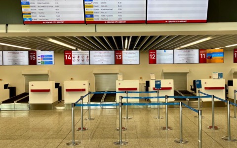 Aeroporto di Genova, operativi i primi 9 check-in