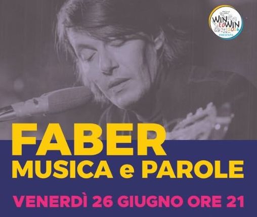 Concerto a Casella del duo acustico “La bottega delle note” in “Faber, musica e parole”. Voce narrante Lilia Valente